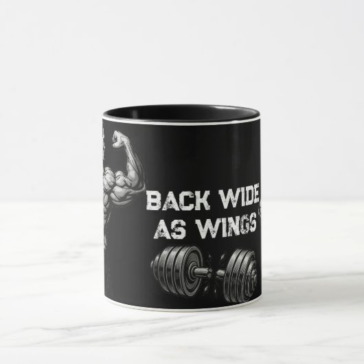 Gym Builds Men Power and Strength Coffee Tasse (Zentrum)