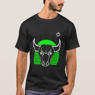 Gym Bull Head Green Gym Bodybuilding Fitness Zug T-Shirt