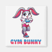 Gym Bunny Magnet (Vorne)