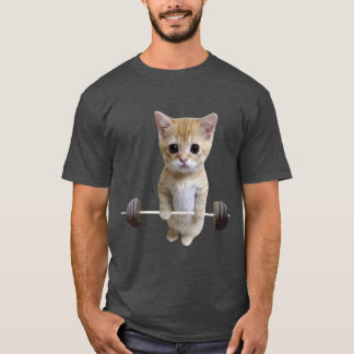Gym Cat Kreuzheben T-Shirt