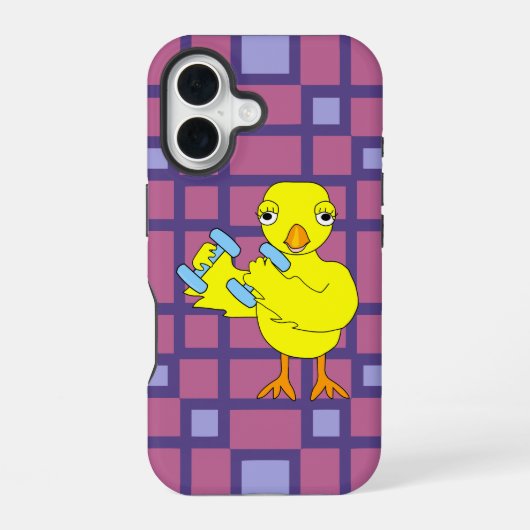 Gym Chick iPhone 16 Hülle (Rückseite)