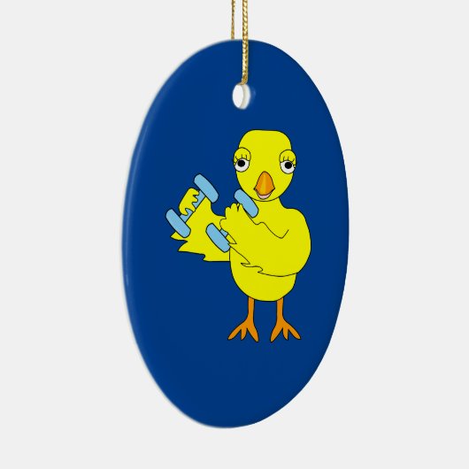 Gym Chick Keramik Ornament (Rechts)