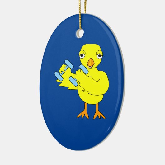 Gym Chick Keramik Ornament (Links)