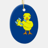 Gym Chick Keramik Ornament (Hinten)