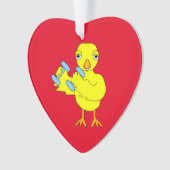 Gym Chick Ornament (Vorderseite)