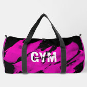 Gym Companion Brushy Pink Black Duffle Bag (Rückseite)