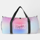Gym Companion Soft Pink Moderne farbenfrohe Gym-Ta Duffle Bag (Rückseite)