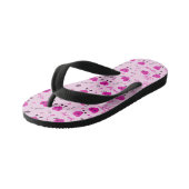 Gym Crazy Herz Gemustert Pink Kinderbadesandalen (Schrägansicht)