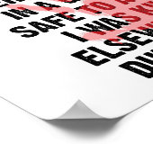 Gym Crime Scene Funny Poster (Ecke)