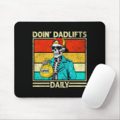 Gym Dad Doin' Dadlifts Daily Men Fathers Day Funny Mousepad (Mit Mouse)