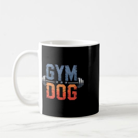 Gym Dog Meaning Gym Dog Costume Weight Lifting Gym Kaffeetasse (Links)
