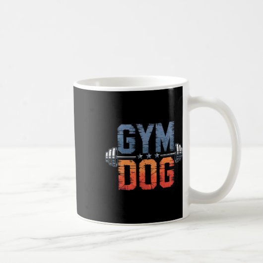 Gym Dog Meaning Gym Dog Costume Weight Lifting Gym Kaffeetasse (Rechts)