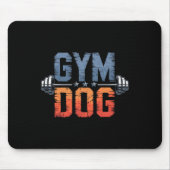 Gym Dog Meaning Gym Dog Costume Weight Lifting Gym Mousepad (Vorne)