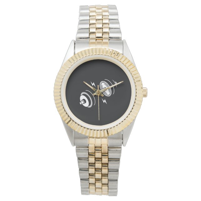 Gym Double Bold Watch - Motivation für Ihr Handgel Armbanduhr (Vorderseite)