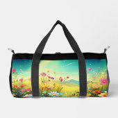 Gym & Duffel Tasche mit farbiger Wiese (Vorderseite)