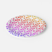 Gym Dumbbells Pattern Pappteller (Schrägansicht)