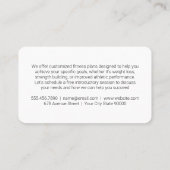 Gym Dumbell Logo | Gesundheitliche Fitness Visitenkarte (Rückseite)