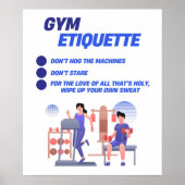 Gym Etiquette Poster (Vorne)