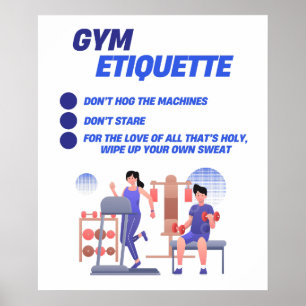 Gym Etiquette Poster