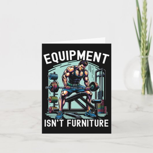 Gym Etiquette Workout Bodybuilding Fitness Bodybui Karte (Vorderseite)