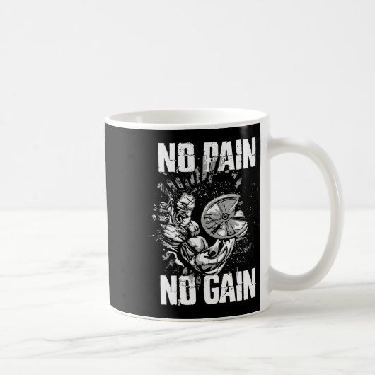 Gym Fitness And Bodybuilding Shirts For Men No Pai Kaffeetasse (Rechts)