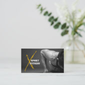 Gym Fitness Business Card Visitenkarte (Stehend Vorderseite)