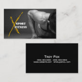 Gym Fitness Business Card Visitenkarte (Vorne/Hinten)