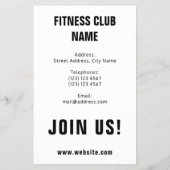 Gym Fitness Club mutig bunt Text Inspiration Flyer (Hinten)