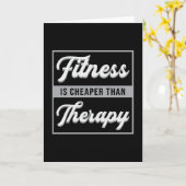 Gym Fitness Dance Dance Sport Workout Geschenkidee Karte (Gelbe Blume)