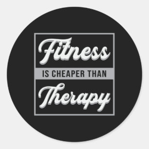 Gym Fitness Dance Dance Sport Workout Geschenkidee Runder Aufkleber
