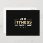 Gym Fitness Dance Workout Sport Dancing Gift Idee Postkarte (Vorne/Hinten)