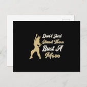 Gym Fitness Dancing Workout Tanz Sportgeschenk Ide Postkarte (Vorne/Hinten)