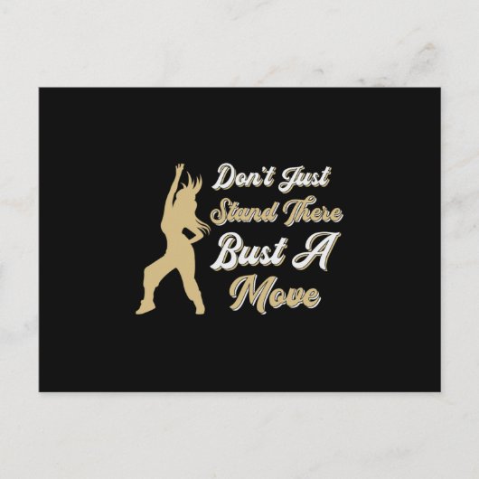Gym Fitness Dancing Workout Tanz Sportgeschenk Ide Postkarte (Vorderseite)