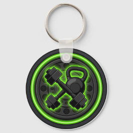Gym Fitness Dumbbell Strength Keychain Schlüsselanhänger