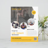 Gym-Fitness-Flugblattvorlage (Stehend Vorderseite)
