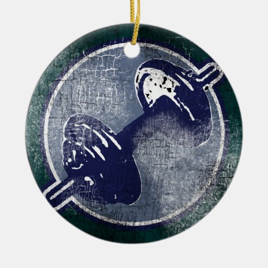 GYM-Fitness Keramik Ornament (Vorne)