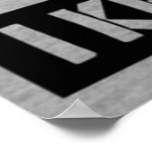 GYM Fitness Workout Motivation Quote Poster (Ecke)