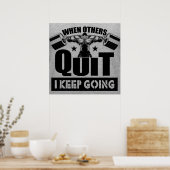 GYM Fitness Workout Motivation Quote Poster (Küche)