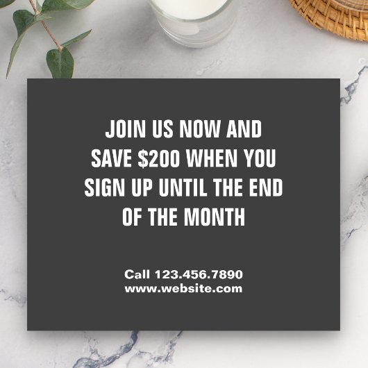 Gym-Flyer für Werbezwecke