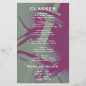 Gym Flyer Werbeaktion (Hinten)