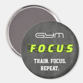 Gym Focus motivierend Magnet (Vorderseite/Rückseite)