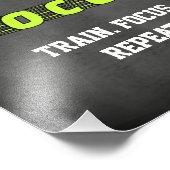 Gym Fokus Motivation Fotodruck (Ecke)
