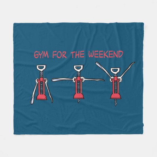 Gym for the weekend fleecedecke (Vorderseite (Horizontal))