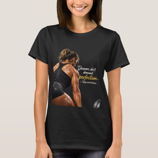 Gym-Frau T-Shirt (Vorderseite)