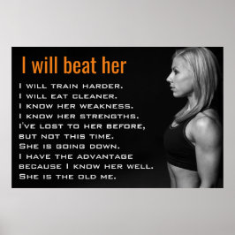 Gym Frauen Muskeln | Girl Workout Motivation Poster