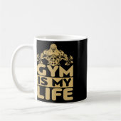 Gym Fuels Me Bodybuilding Motivation Intense Drive Kaffeetasse (Links)
