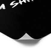 Gym Funny Weightlifting Bodybuilding Workout Power Poster (Ecke)