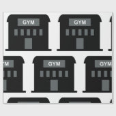 Gym-Gebäude Geschenkpapier (Flach)