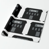 Gym-Gebäude Geschenkpapier (Ungerollt)