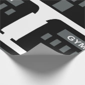 Gym-Gebäude Geschenkpapier (Ecke)